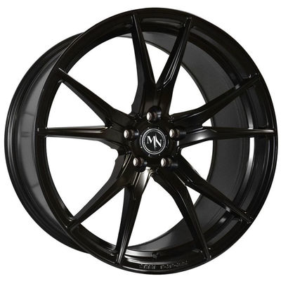 Matt Black Gunmetal Forge Auto roule les rais concaves agressifs
