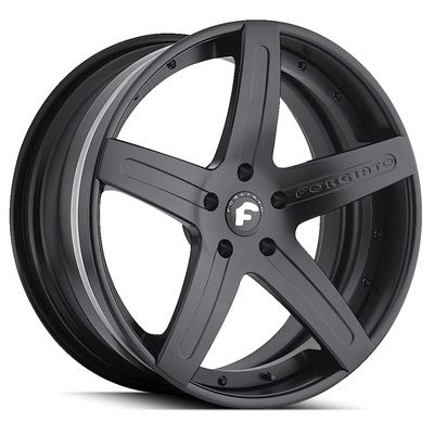 Noir Mat Forgiato Aggio-ECL Jantes Forgées Chrome Poli Brossé JWL