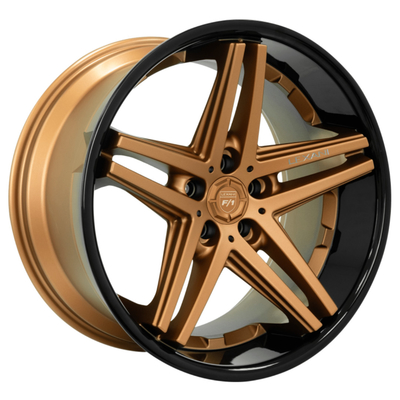 Le plat profond Lexani en bronze a forgé des roues avec la lèvre noire JWL TUV PAR L'INTERMÉDIAIRE DE