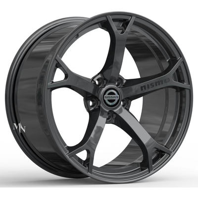 La roue Rim Nissan 370Z Z34 Monoblock de Gunmetal d'OEM de Nissan Nismo a forgé des roues