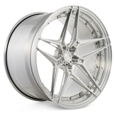 6061-T6 a balayé la conception concave argentée roule la configuration 2PC