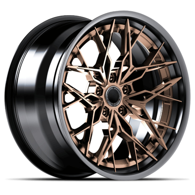 Bent Staggered Spokes 3 morceaux a forgé des ajustements de roues pour McLaren Audi R8