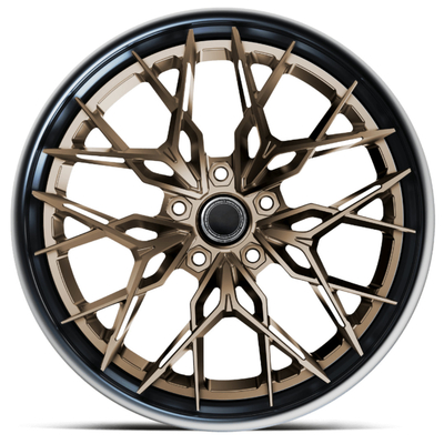 Bent Staggered Spokes 3 morceaux a forgé des ajustements de roues pour McLaren Audi R8