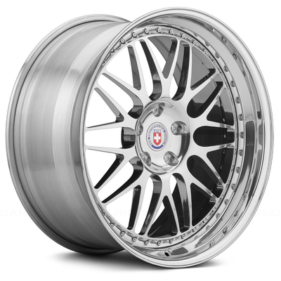 Le plat profond HRE a forgé des roues la configuration 6061-T6 de 3 morceaux