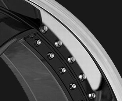 La turbine 2PC de Lexani a forgé des roues avec le poids léger profond de plat de lèvre de solides solubles