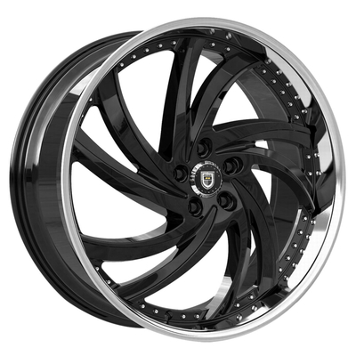 La turbine 2PC de Lexani a forgé des roues avec le poids léger profond de plat de lèvre de solides solubles