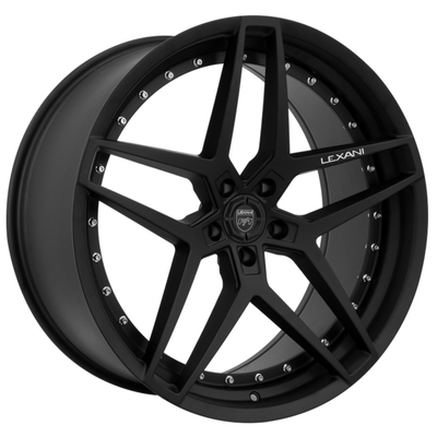 Rivets concaves de Monoblock Lexani Spike Lexani Forged Wheels Chrome
