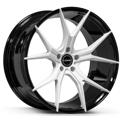 Roues automatiques de forge de noir de lustre avec le visage blanc