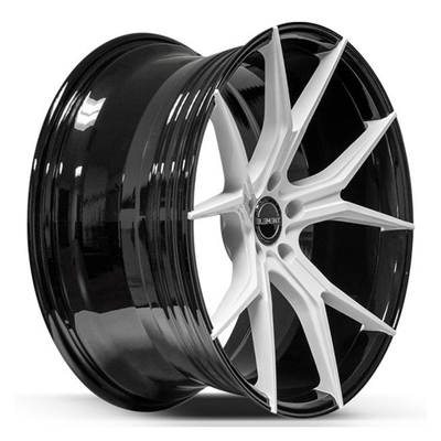 Roues automatiques de forge de noir de lustre avec le visage blanc