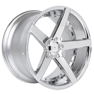L'extrémité concave de Chrome roule 22 pouces a chancelé les jantes 7-13J
