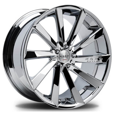 Électrodéposition de la largeur 7-14J Chevrolet Tesla Ford Forged Wheels Multi Spokes Chrome