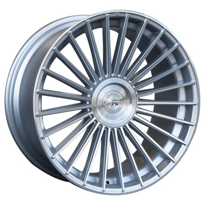 L'automobile usinée argentée de forge d'alliage d'aluminium du visage 6061-T6 roule les rais multi