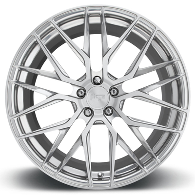 6061-T6 l'argent lumineux Monoblock a forgé les rais concaves de roues