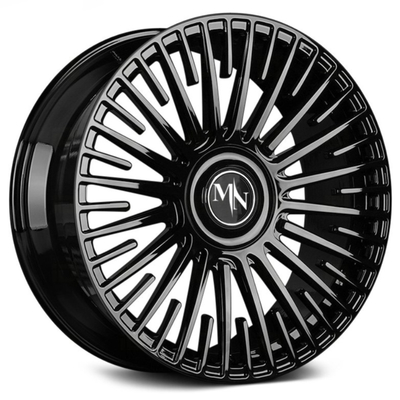 Les rais multi Monoblock de sports mécaniques de Maining ont forgé le noir brut de roues
