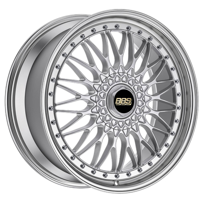 Le BBS lumineux superbe d'argent de Rs a forgé les jantes en aluminium 6061-T6 de roues
