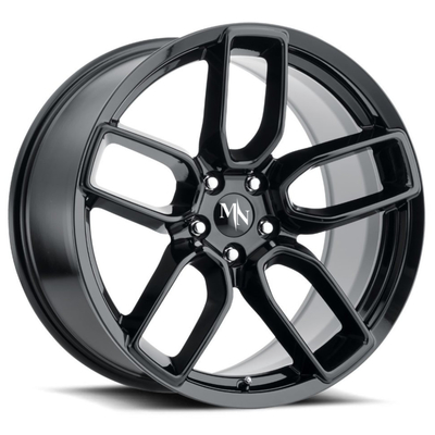 La compensation 0-80mm Monoblock a forgé les jantes sans fin de noir de lustre de finition de roues
