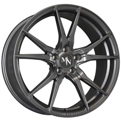 Matt Black Gunmetal Forge Auto roule les rais concaves agressifs