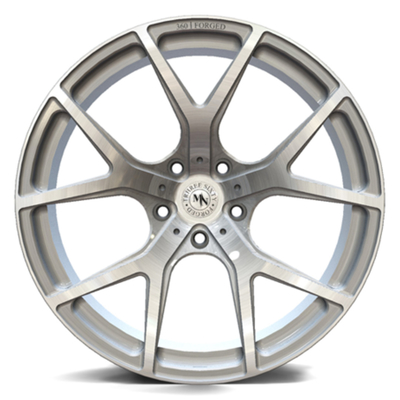 Le bas volume a balayé les roues forgées concaves profondes argentées 6061-T6 de Monoblock
