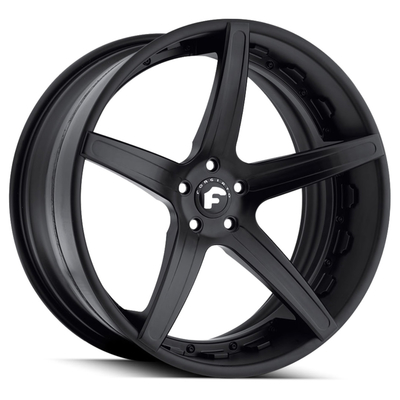 6061-T6 Forgiato Aggio-ECL Noir Brillant Roues Forgées Offset 60mm 80mm