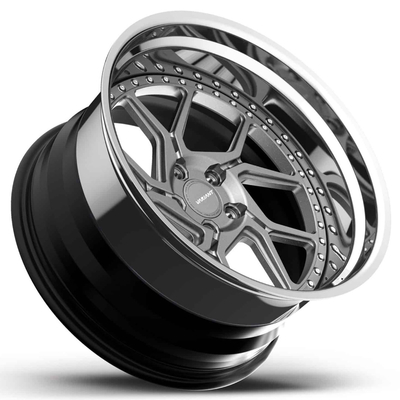 Le plat profond 3 morceaux a forgé la conception concave MNZ-3P de roue VARIABLE des roues