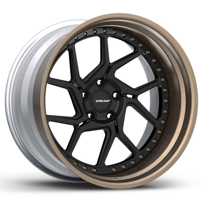 Le plat profond 3 morceaux a forgé la conception concave MNZ-3P de roue VARIABLE des roues