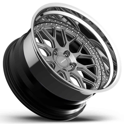 6061-T6 le plat profond 3PC a forgé les roues SFC-3P VARIABLE 18 pouces à 26 pouces