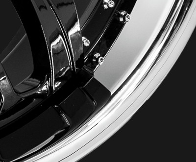 La catégorie aérospatiale Lexani a forgé la lèvre argentée noire de roues 26 pouces