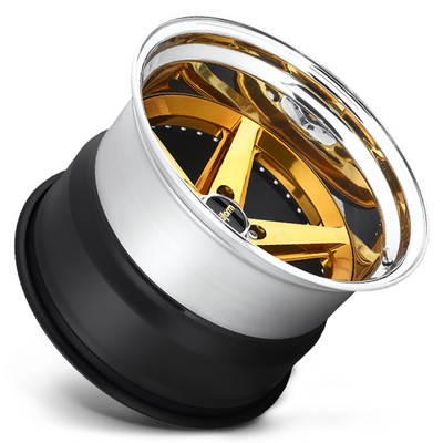 Le centre convexe a forgé les roues rotiformes 917 rotiformes Porsche 911 roues d'or