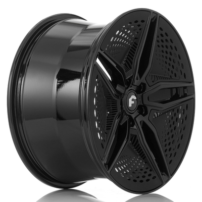 22" ajustements de roues forgés par Forgiato de Forgiato EV 001 de noir de lustre pour le Tesla Model S Model X
