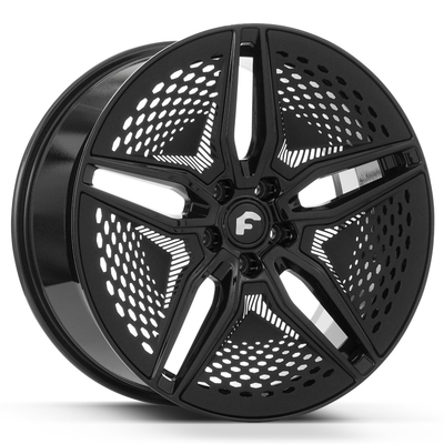 22" ajustements de roues forgés par Forgiato de Forgiato EV 001 de noir de lustre pour le Tesla Model S Model X