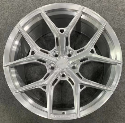 L'HYBRIDE argenté balayé de roues forgé par Vossen A FORGÉ la SÉRIE HF-5
