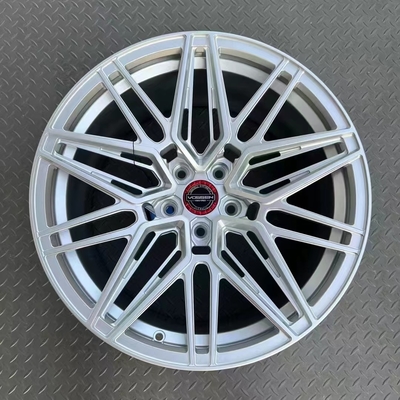 Le satin Vossen argenté a forgé des roues que l'HYBRIDE A FORGÉ la SÉRIE HF-7