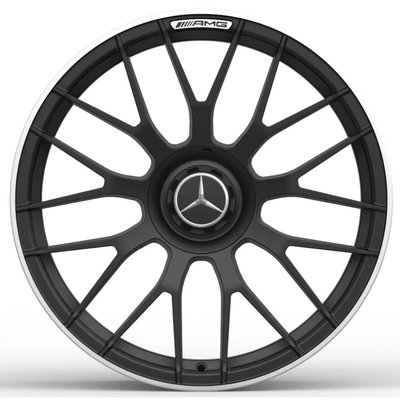 La croix d'AMG a parlé Mercedes Benz Forged Wheels Matt Black