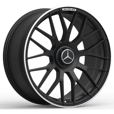 La croix d'AMG a parlé Mercedes Benz Forged Wheels Matt Black