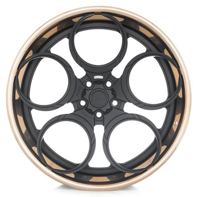 La concurrence de Spéc. de voie d'ADV05C 3 morceaux a forgé l'alliage d'aluminium des roues 6061-T6