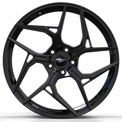 L'automobile de Ford Mustang Gloss Black Forge roule 20 21 22 pouces 5x114.3
