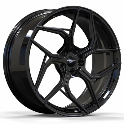 L'automobile de Ford Mustang Gloss Black Forge roule 20 21 22 pouces 5x114.3