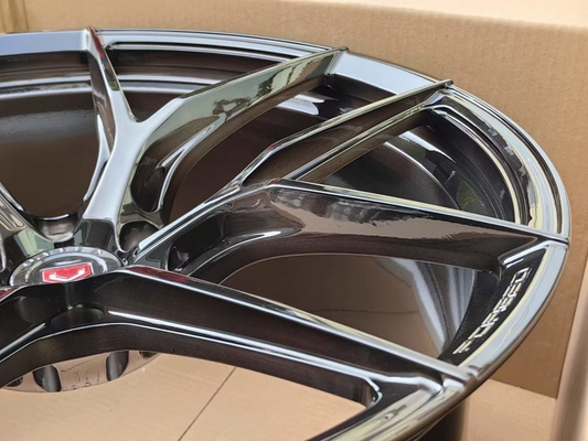 Vossen S21-01 a forgé le visage noir balayé par roues