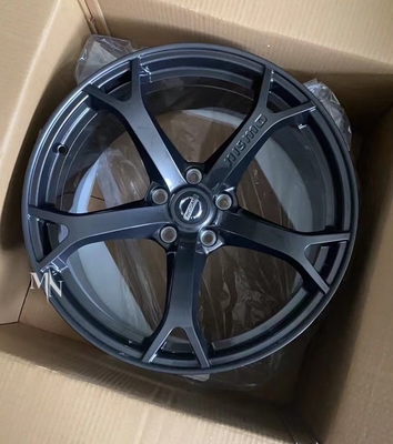 La roue Rim Nissan 370Z Z34 Monoblock de Gunmetal d'OEM de Nissan Nismo a forgé des roues