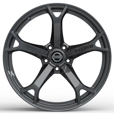 La roue Rim Nissan 370Z Z34 Monoblock de Gunmetal d'OEM de Nissan Nismo a forgé des roues
