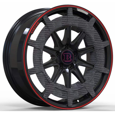 La fibre Brabus de carbone a forgé des roues pour Mercedes Benz AMG S63