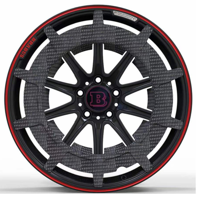 La fibre Brabus de carbone a forgé des roues pour Mercedes Benz AMG S63