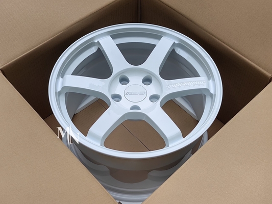 Volk emballant le tiret plus de s 18X9.5 blanc +38 de la SAGA TE37 +45 5x114.3 5X120