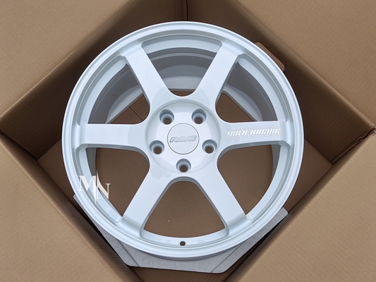Volk emballant le tiret plus de s 18X9.5 blanc +38 de la SAGA TE37 +45 5x114.3 5X120