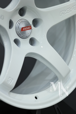 Jantes Nismo Rays 57CR Forge Auto pour Infiniti Q50 370Z 350Z, blanches
