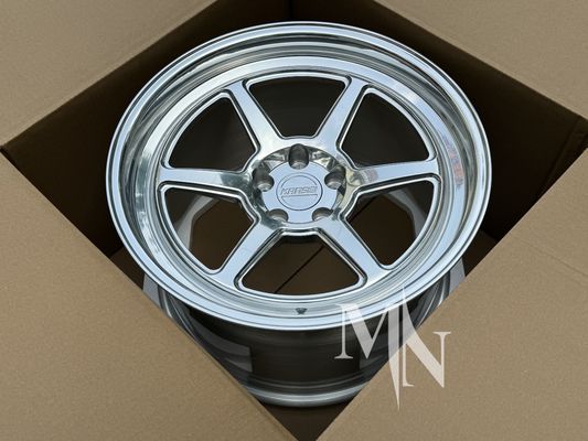 5x114.3 Forge roues automobiles pour Nissan 350Z 370Z finition en argent poli
