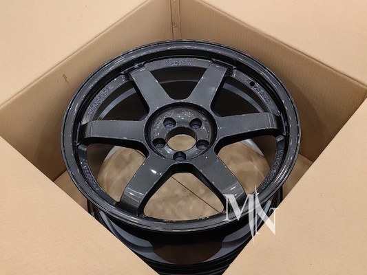 Volk Racing TE37 SL roues noires édition III 4x100 5x120 18 19 20 pouces sur mesure double jantes noires