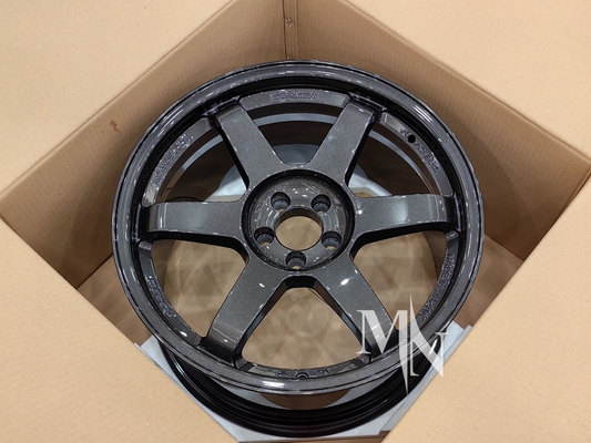 Volk Racing TE37 SL roues noires édition III 4x100 5x120 18 19 20 pouces sur mesure double jantes noires