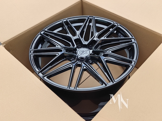 Vossen HF7 roues noires brillantes Pour Audi RS6 C5 C6 C7 C8 18 19 20 21 22 pouces Jantes avant personnalisées