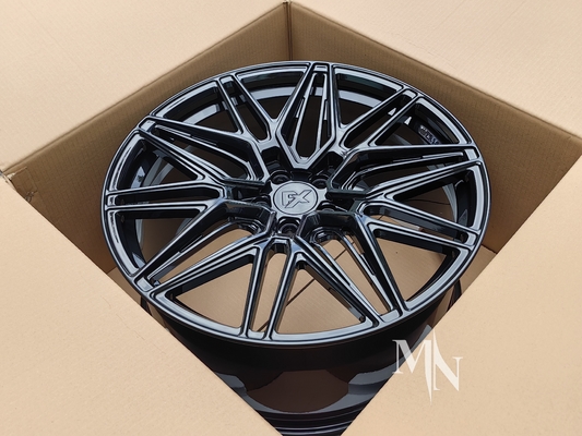 Vossen HF7 roues noires brillantes Pour Audi RS6 C5 C6 C7 C8 18 19 20 21 22 pouces Jantes avant personnalisées